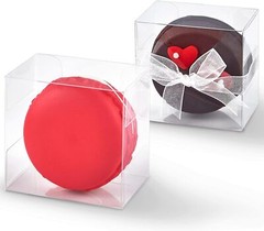 100 PCS Individual Clear Chocolate Coverd Oreos Cookie Boxes 2.17″ x2.17″ x1….
