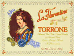 Torrone Nougat Candy Assortment 7.62oz Mixed Fruit Lemon Orange Vanilla Box