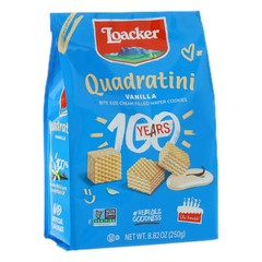 Loacker Quadratini Hazelnut Wafer Cookies 8.82 Oz