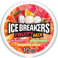 Ice Breakers Fruity Mix Assorted Fruit Sugar-Free Mints – 1.5 oz Puck