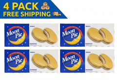 Moon Pie Banana Mini Cakes Marshmallow Sandwich Snacks 6 Count (4 Pack)
