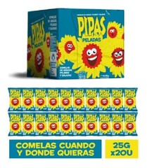 Pipas Semillas Girasol Peladas Saladas 25 Gr, Caja X 20 Unidades