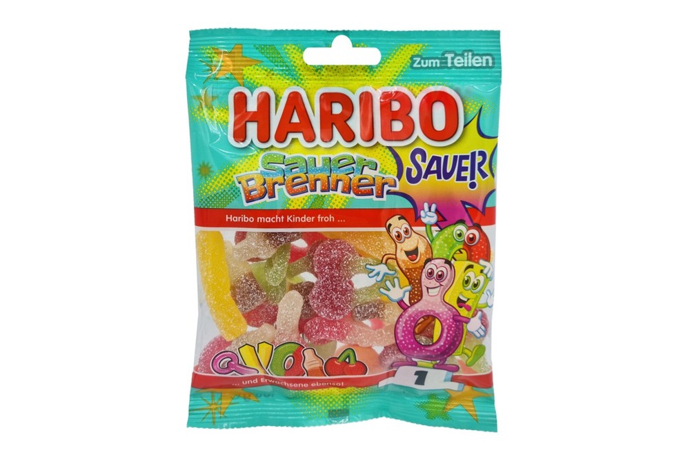 5x bags Haribo Sour Burners fizz candy 🍬 TRACKED SHIPPING ✈