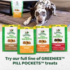 Greenies Pill Pockets for Dogs Large Size, Soft Dog Treats, with Real Peanut But