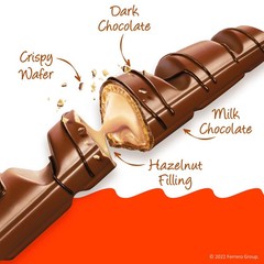 Kinder Bueno Milk Chocolate Hazelnut Bars, 1.5 oz., 20 pk.