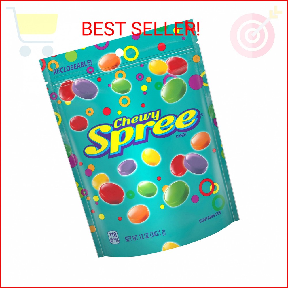 Wonka Spree Original Hard Candy, Resealable Bag, 12 Ounce Bag