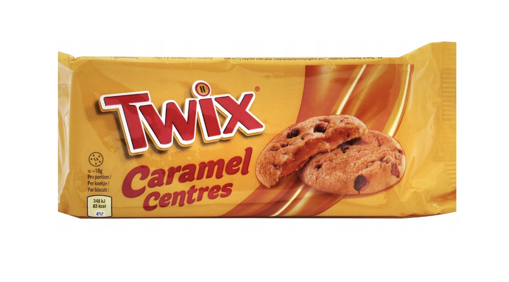 TWIX COOKIES – CARAMEL CENTRES – 144G – DELICIOUS CRISPY COOKIE CHOCOLATE