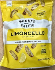 Nonni’s Limoncello Biscotti Cookies Lemon Zesty Icing Bite Size Large 1 lb 12 oz