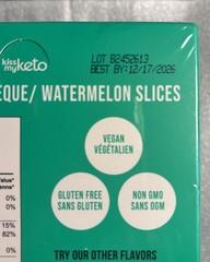Kiss My Keto Gummy Candy Watermelon Slices, 6 Bags, 1.76 oz (50 g) Each