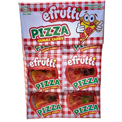 Efrutti Gummi Pizza 48 ct Bulk Display Box Mini Gummy Candy New Package