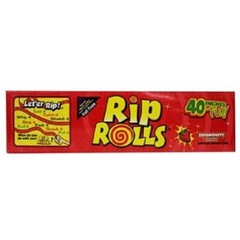 Rip Rolls, Strawberry, Count 24 – Sugar Candy/Grab Varieties & Flavors