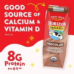 Ready-to-Drink Organic Chocolate Milk Boxes – 8 fl oz, Non-Refrigerated, 18 Pack