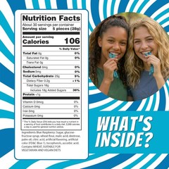 Sour Power Blue Raspberry Candy Straws, 1.75 oz Ounce (Pack of 24),