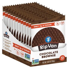 8 Pack – RIP VAN WAFELS LOW SUGAR CHOCOLATE BROWNIE 1.16 OZ