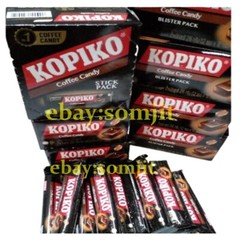 Kopiko Candy Coffee Original Flavor Hard Candy Blister Pack 1 Boxes (60 Tablets)