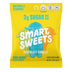 Sour Blast Buddies Low Sugar Candy Pack of 12 1.8 Ounce
