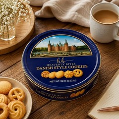 Richly Buttery Danish Style Cookies – 32 oz Metal Tin 6 Pack for All Occasions