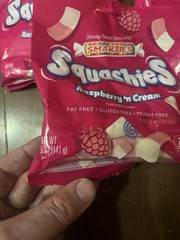 Smarties Squashies Marshmallow Gummies Raspberry n Cream (6 5oz Bags) Exp. 4-27