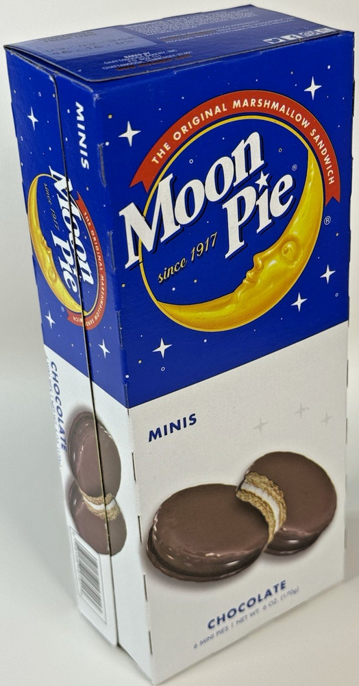 Moon Pie Minis Chocolate Marshmallow Sandwich Cookies 6ct Box | Snack Treat