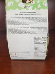 Oliva Dolcenero Milk Chocolate Pralines w/ Pistachio 230g/8.1oz Exp 12/2026 NIB