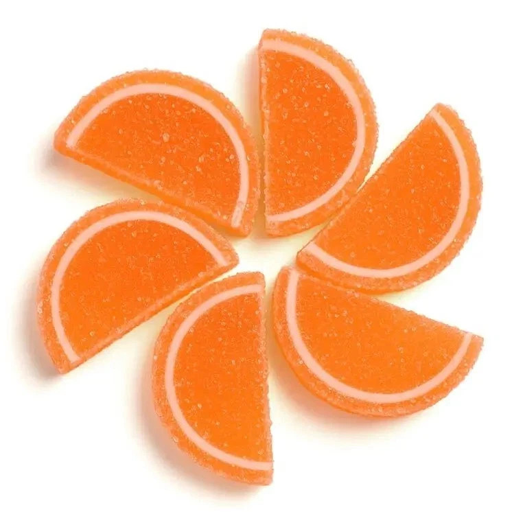 Orange Jelly Fruit Slices – Chewy Fruit Slices – 1,2,3 LB | Free Shipping!