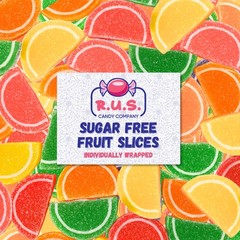 RUS Candy Company Sugar-Free Fruit Slices – 1 Lbs Bulk Bag | Classic Jelly Fr…