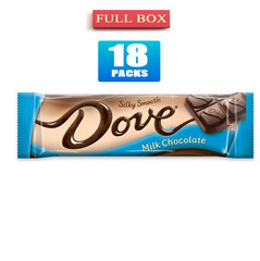 Full Box 18x Packs DOVE Milk Chocolate Candy Bar Silky Smooth – 1.44oz Each