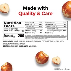 Luxury Hazelnut Cocoa Spread, 35.3 oz Jar – Perfect for Pancakes and More