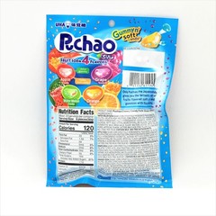 Uha Puchao Chewy Candy Fruit Soda 4 Flavor-Apple Water Melon+Grape+Orange 3.53oz