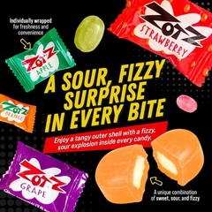 Fizzy Bulk Candy Assorted 100 Hard Candy 7 Fruit Flavors from Italy