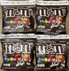 4 BAGS M&Ms Chocolate Candies FAMILY SIZE 18oz EACH
