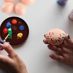 60 PCS Craft Painting Easter Egg Decorating Unpainted Fake Eggs Bulk White