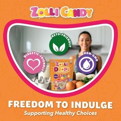Zolli Drops Natural Fruit Lollipops – Sugar Free & Gluten Free Treats (1.6 oz)