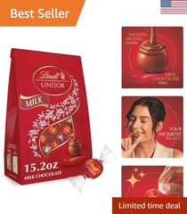 Milk Chocolate Candy Truffles, Milk Chocolate with Melting Truffle Center, 15…