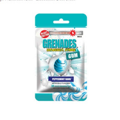 Grenades Gum Peppermint Bang Blast Factor: 8 Explosively Strong Gum 30 Pieces