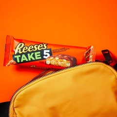REESE’S TAKE 5 Pretzel, Peanut and Chocolate Candy Bars, 18 Count (Pack of 1)