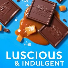 9 BAGS GHIRARDELLI Dark Chocolate Sea Salt Caramel SQUARES, 5.32 oz Bag