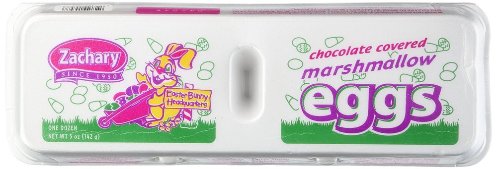Zachary Chocolate-Covered Marshmallow Eggs (1 Doz) 5 Ounce (Pack of 1)
