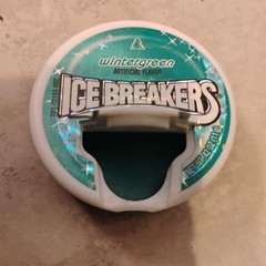 EMPTY Rare Vintage Size .42 Oz ICE BREAKERS Mini Wintergreen Container Pocket