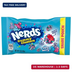 Nerds, Gummy Clusters Candy, Very Berry, Crunchy and Gummy, 3 Ounce