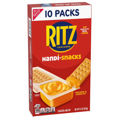 Handi-Snacks RITZ Crackers N Cheesy Dip Snack Packs, 10 Snack Packs