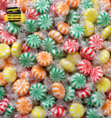 Fruit Starlight Hard Candy – 1 Lb Bulk Assorted Fruit Flavored Mints Cherry Lime
