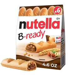 Nutella 6ct B-Ready Bars, 6 oz, Crispy Wafers