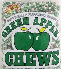 Albert’s Green Apple Chews Chewy Candy 240 Count Bag Bulk Candies Alberts Apples