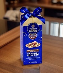 🍿Ghirardelli Dark Chocolate Drizzled Caramel Gourmet🍿Popcorn🍿 Gift Box✨8oz