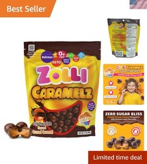 Zolli Caramelz Dark Chocolate – Sugar-Free, Keto & Dentist-Approved Treats, 3 oz