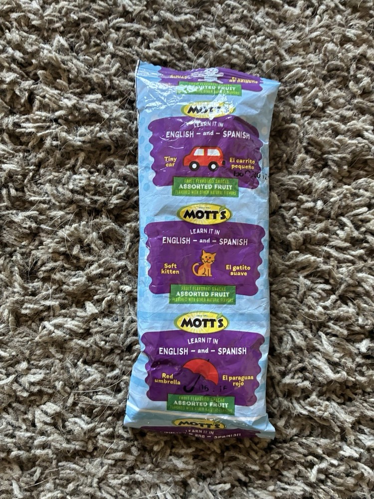 Rare Mott’s Gummy Package – Rare Manufacturing Error