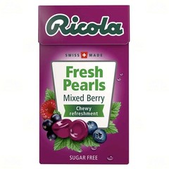 10-Pack Ricola Mixed Berry Fresh Pearls – Sugar-Free Chewy Lozenges, 25g Each
