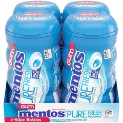 Mentos Pure Fresh, Sugar-Free, Chewing Gum with Xylitol, Fresh Mint 200 or 80