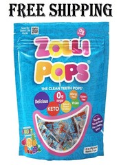 Clean Teeth Lollipops, anti Cavity, Sugar-Free Candy, Natural Fruit Flavor Varie